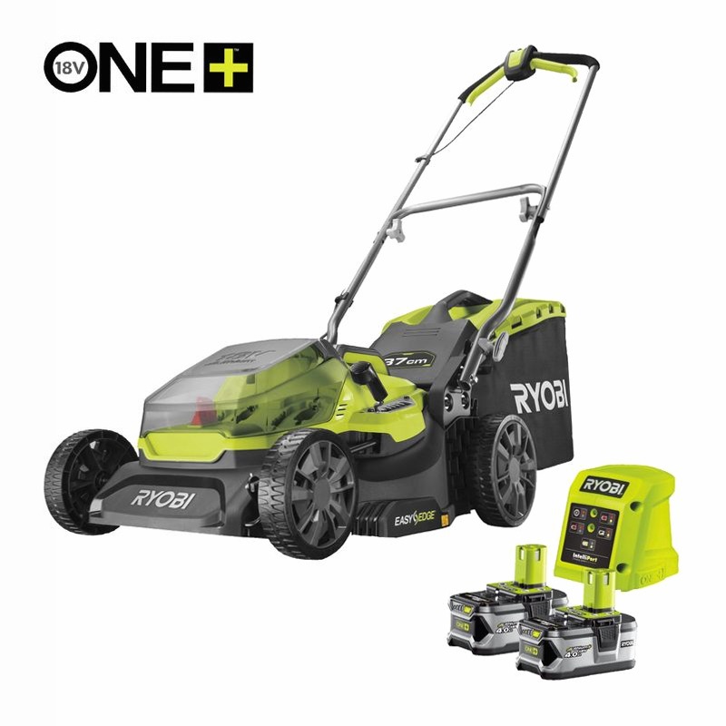 Tagliaerba RYOBI 18V (2x 4.0Ah) 37 cm