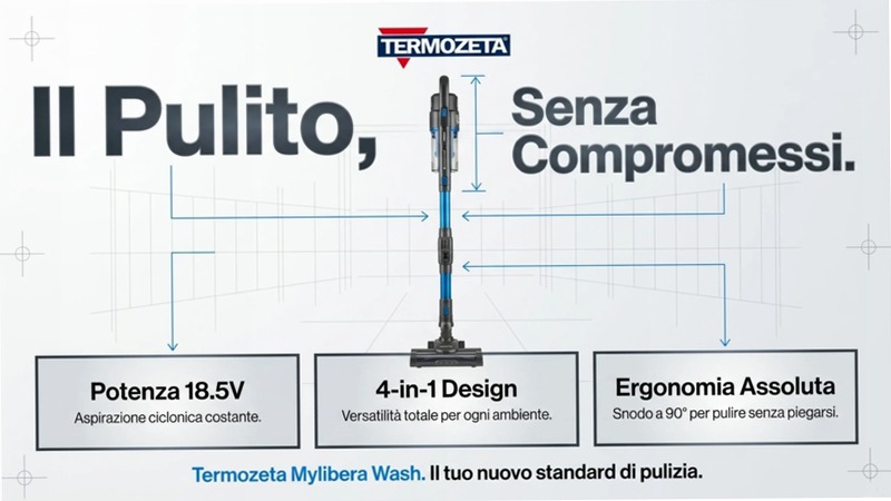 Scopa Cordless MYLIBERA WASH 220w