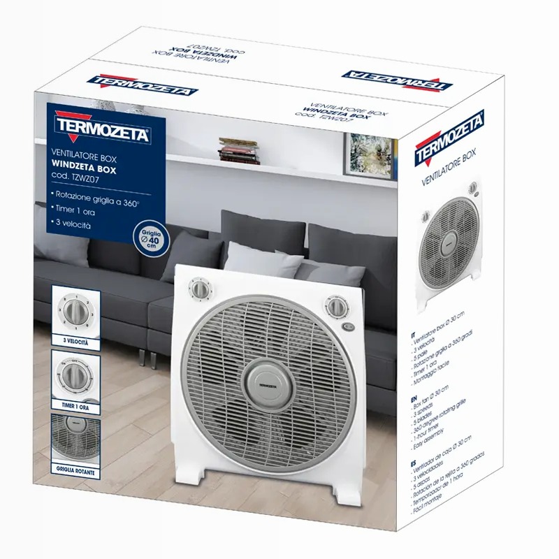 Ventilatore box fan Windzeta Box