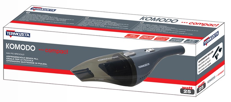 Aspirabriciole Komodo Compact - Pulizia veloce e facile