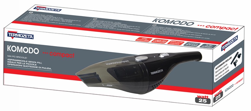 Aspirabriciole Komodo Compact - Pulizia veloce e facile