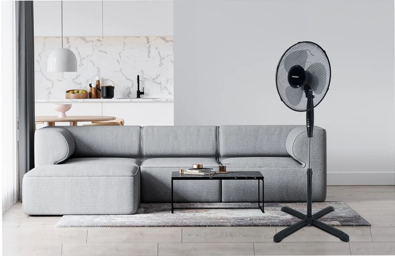 Ventilatore a piantana Windzeta Nero