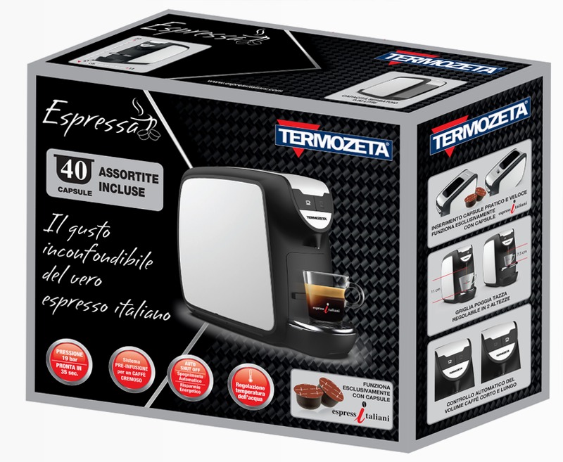 Macchina Espresso Capsule 0.8lt 19bar