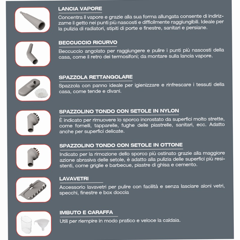 Super Vapor 1000 - Pulizia e Igiene Efficace 1000W