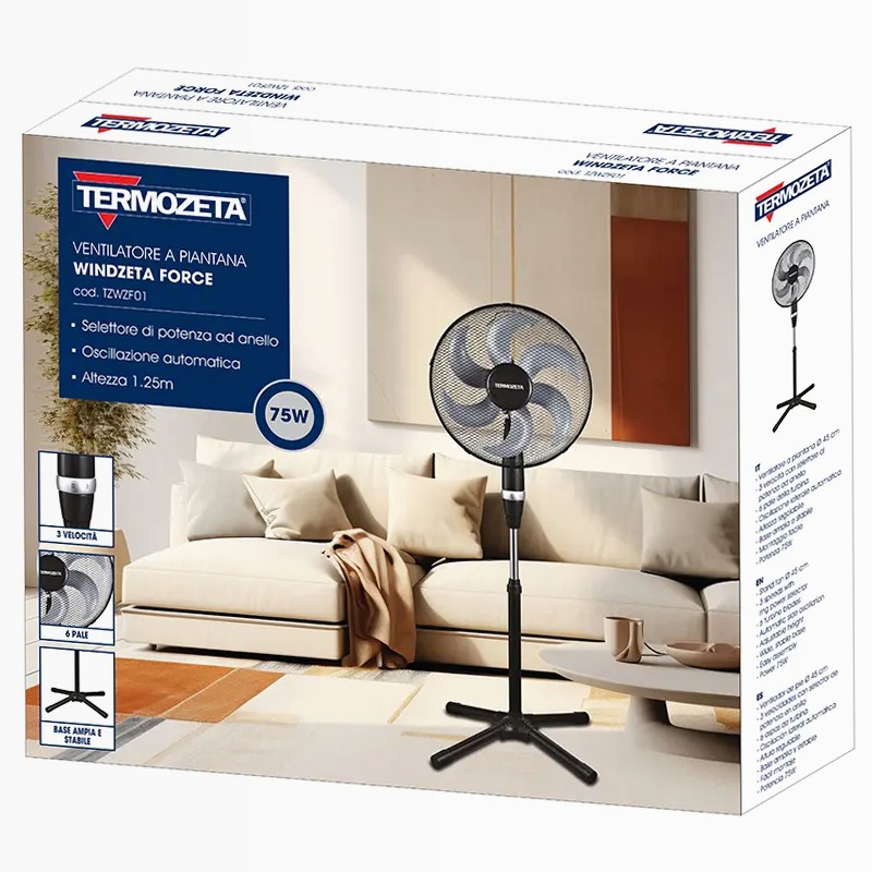 Ventilatore a piantana Windzeta Force