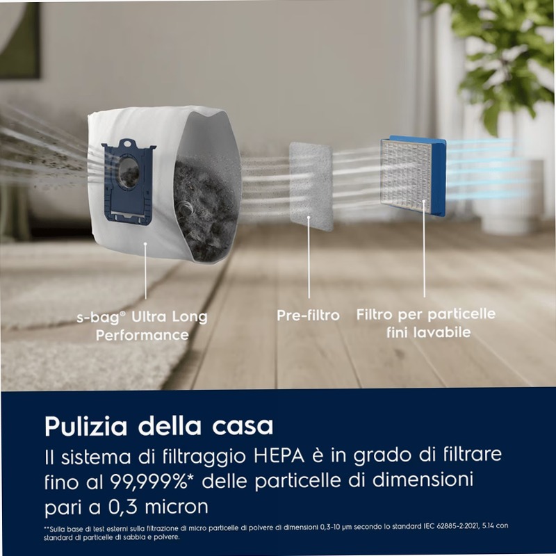 Aspirapolvere con sacco serie 800 Beige