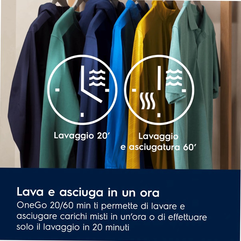 Lavasciuga 700 SteamCare 1600 giri 6kg in asciugatura 10 kg in lavaggio