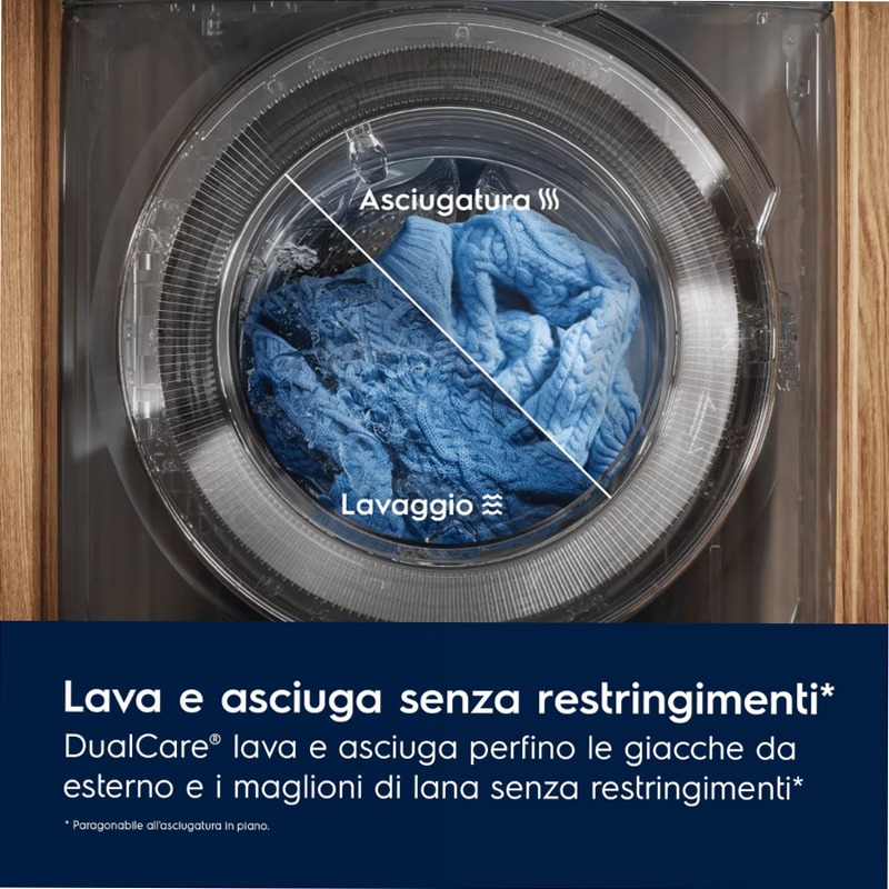 Lavasciuga 700 SteamCare 1600 giri 6kg in asciugatura 10 kg in lavaggio