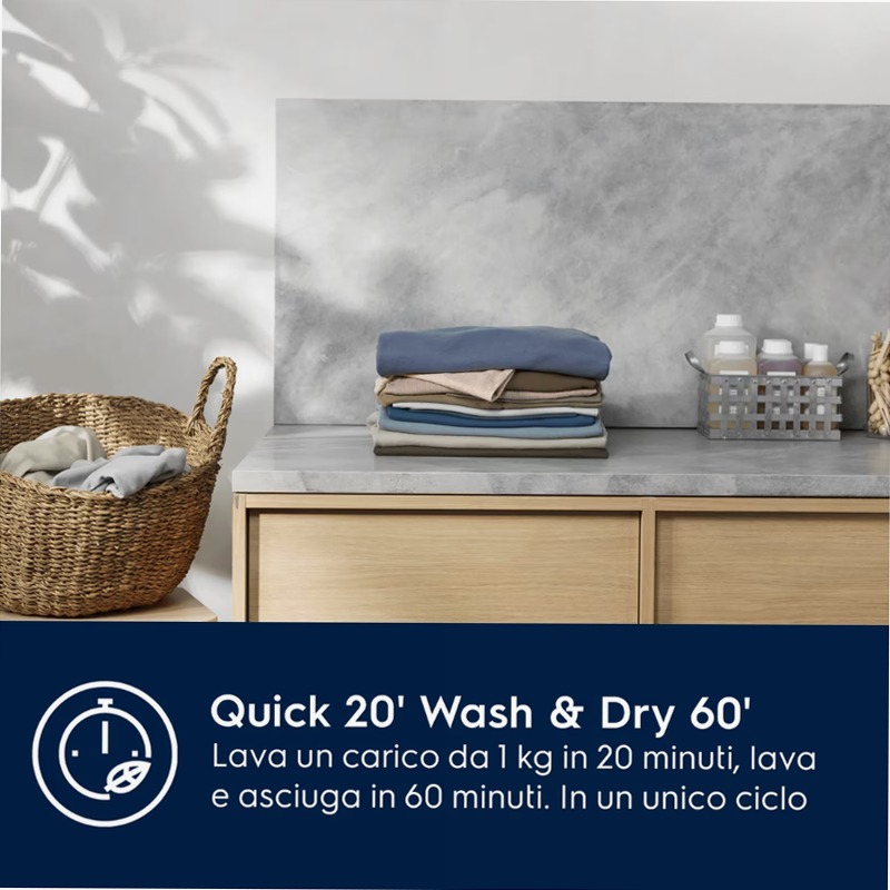 Lavasciuga Serie 700 DualCare 1400 giri