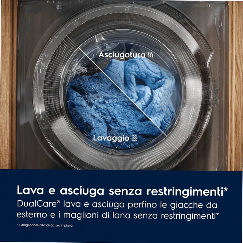 Lavasciuga SteamCare 1400 giri 5kg in asciugatura 9kg
