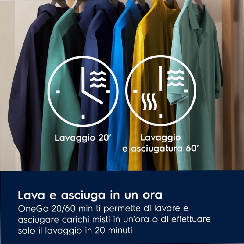 Lavasciuga SteamCare 1400 giri 5kg in asciugatura 9kg
