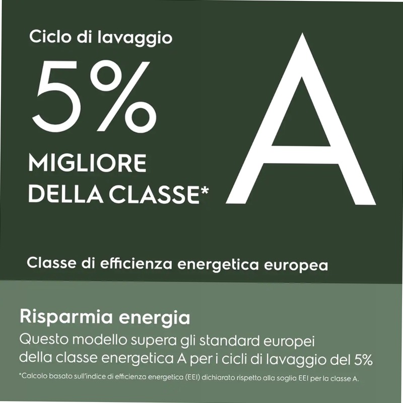 Lavasciuga SteamCare 1400 giri 5kg in asciugatura 9kg