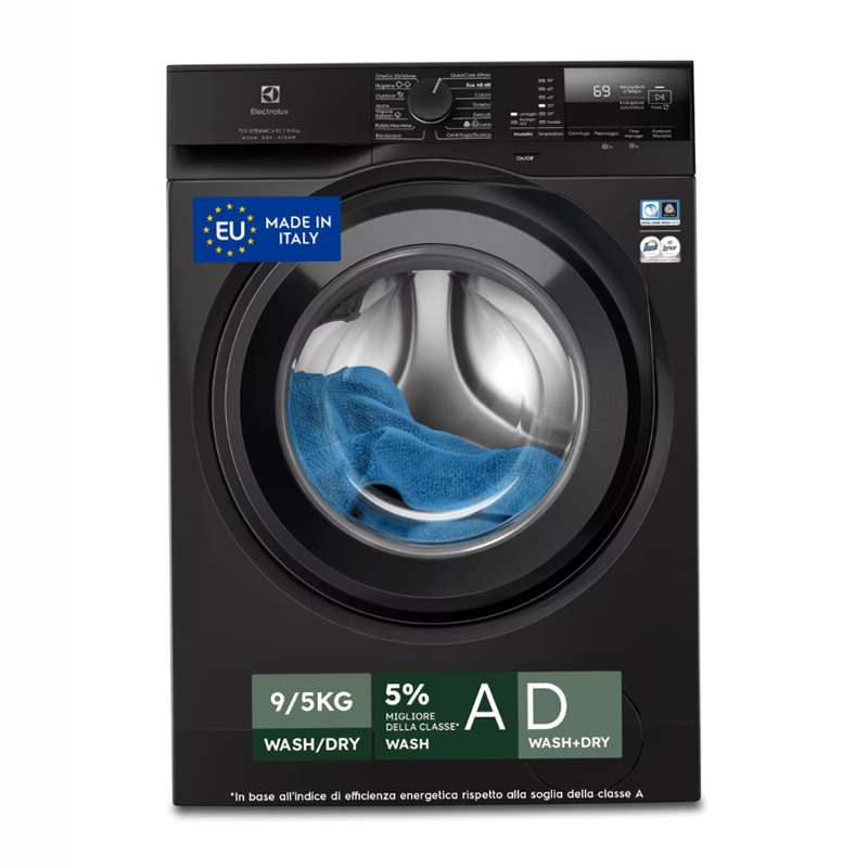 Lavasciuga SteamCare 1400 giri 5kg in asciugatura 9kg
