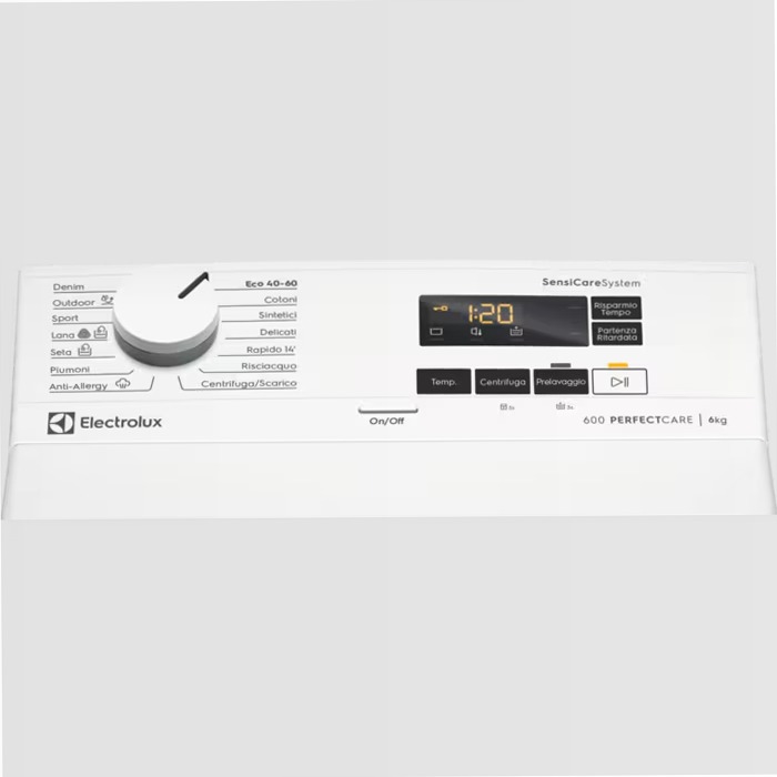 Lavatrice a carica dall'alto serie 600 SensiCare 6 kg 600rpm 6kg