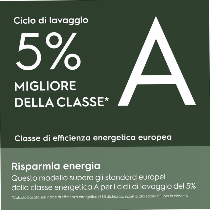 Lavasciuga 700 SteamCare 1400 giri 5kg in asciugatura 9 kg in lavaggio