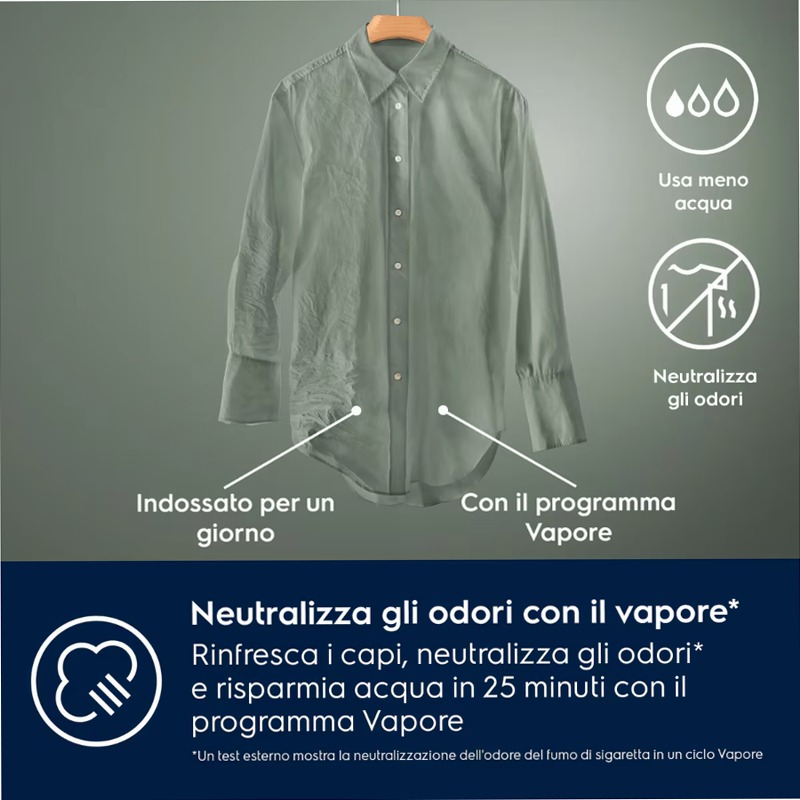Lavasciuga Serie 700 DualCare 1600 giri 4kg in asciugatura 7kg
