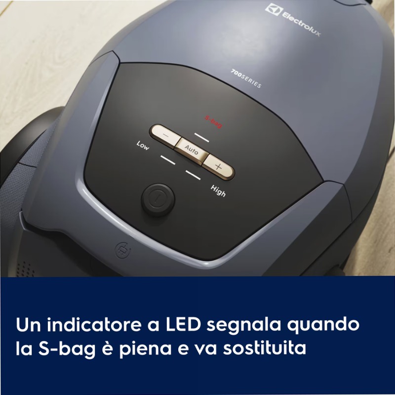 Aspirapolvere con sacco 700 Silent Bagged Blu