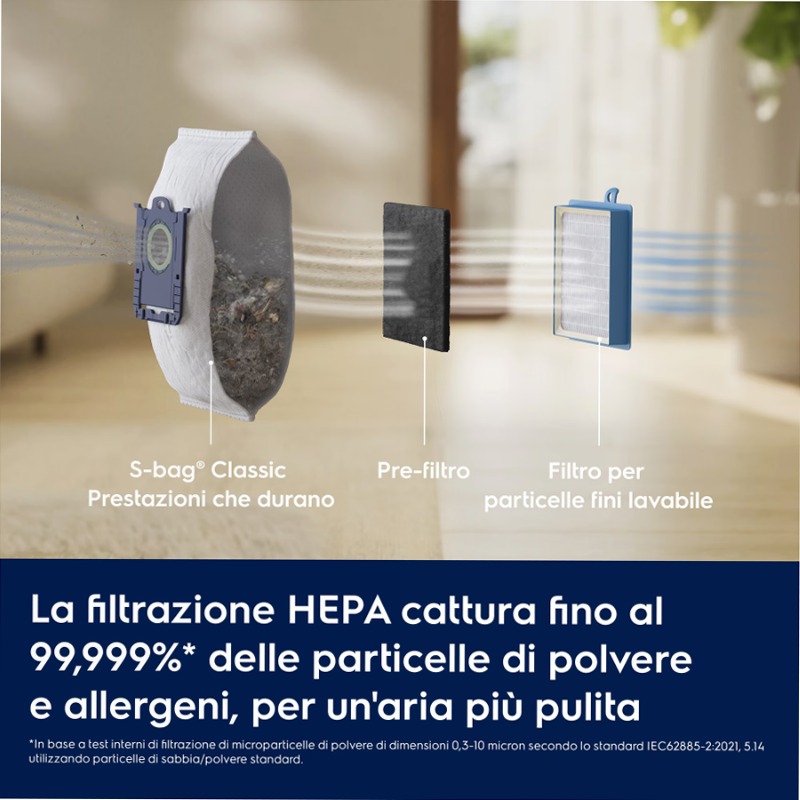 Aspirapolvere con sacco 700 Silent Bagged Blu