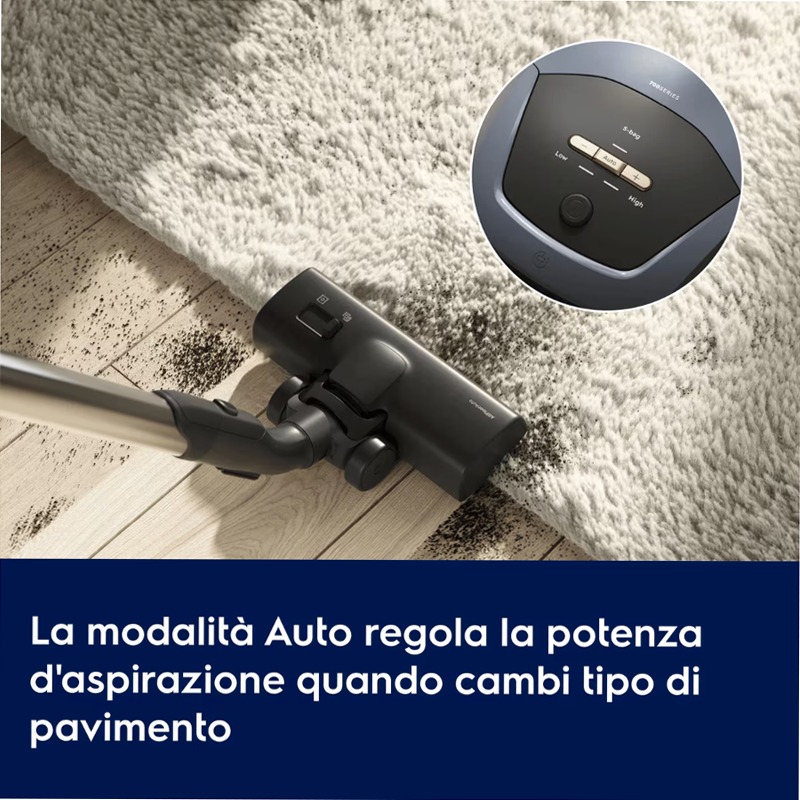 Aspirapolvere con sacco Serie 700 con sacco Blu
