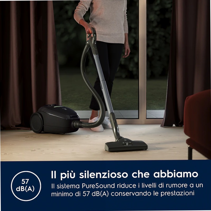 Aspirapolvere con sacco Pure D8 GREEN Nero 3.5lt