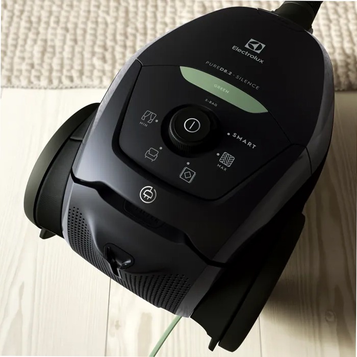 Aspirapolvere con sacco Pure D8 GREEN Nero
