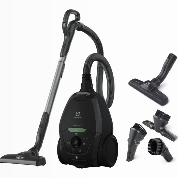 Aspirapolvere con sacco Pure D8 GREEN Nero