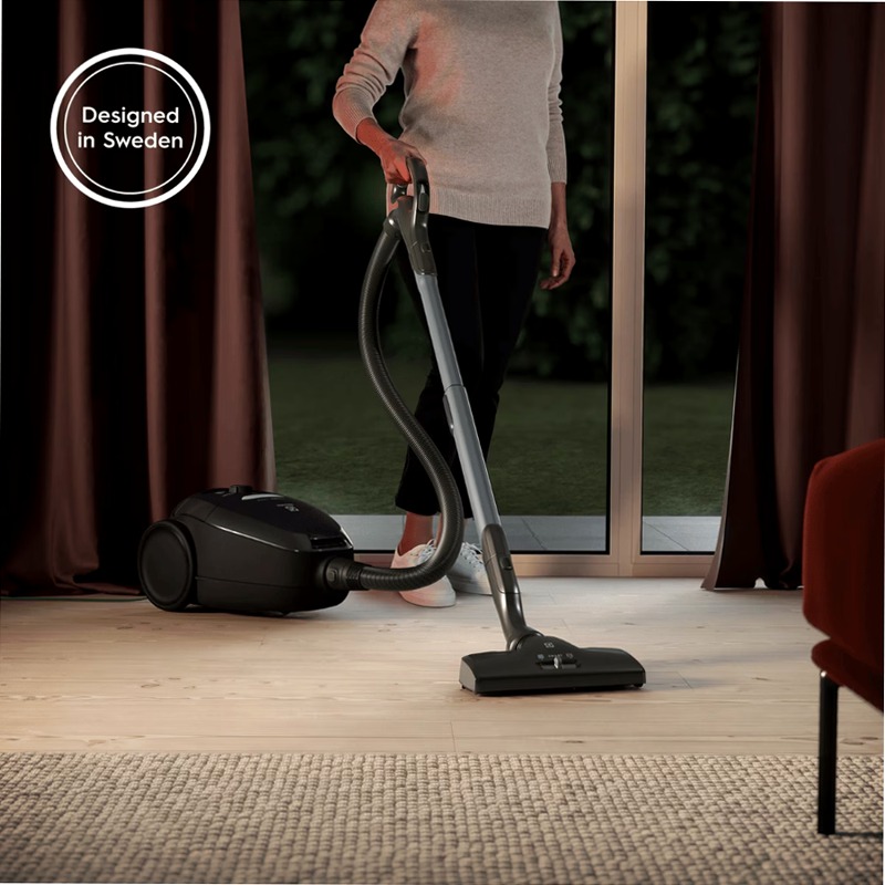 Aspirapolvere con sacco Pure D8 GREEN Nero