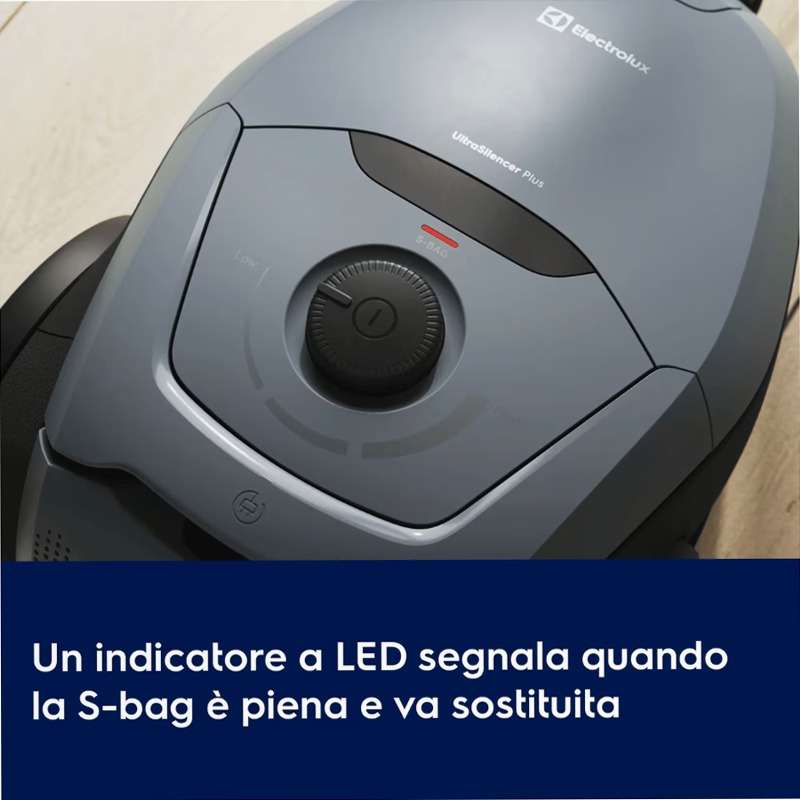 Aspirapolvere con sacco Ultra Silencer Plus Blu