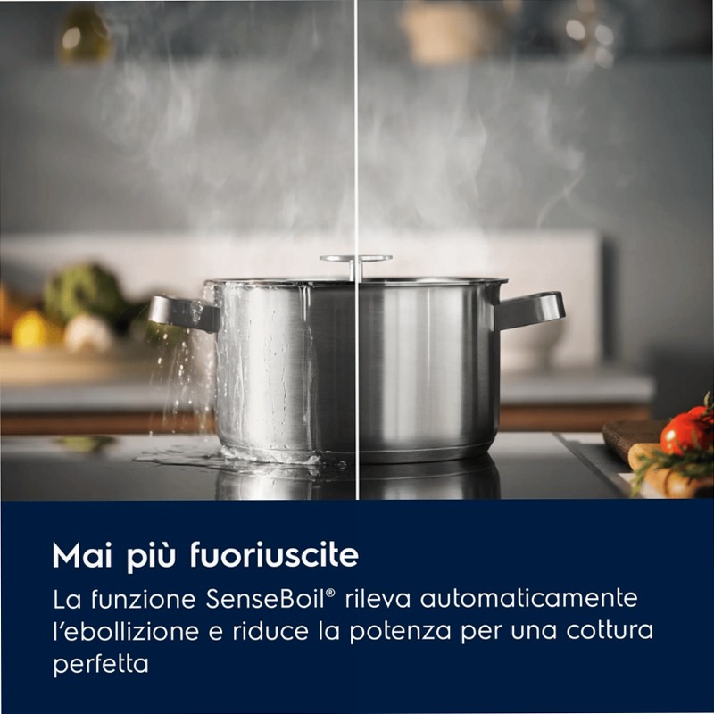 Piano cottura ad induzione SaphirMatt® Serie 700 SenseBoil® 80cm