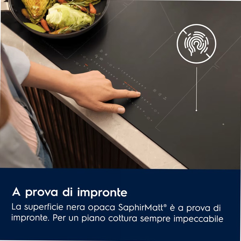 Piano cottura ad induzione SaphirMatt® Serie 700 SenseBoil® 80cm