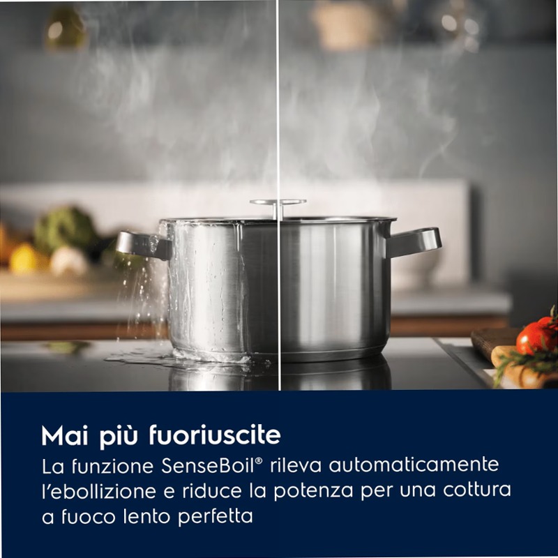Piano cottura ad induzione SaphirMatt® Serie 700 SenseBoil® 80cm