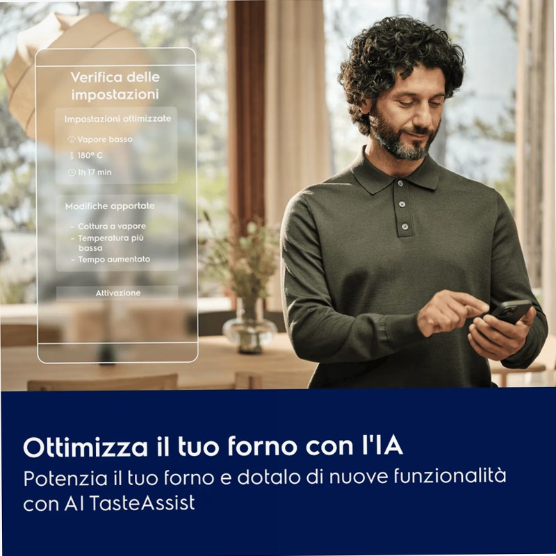Forno A vapore Serie 800 MealAssist con SteamBoost Connessione Wi-Fi