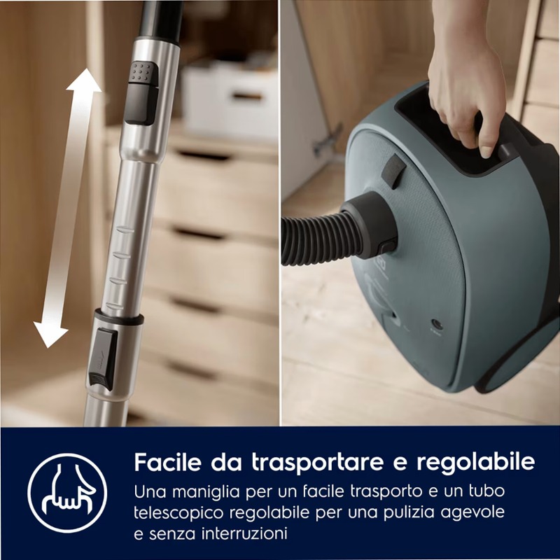 Aspirapolvere con sacco Serie 600 Verde