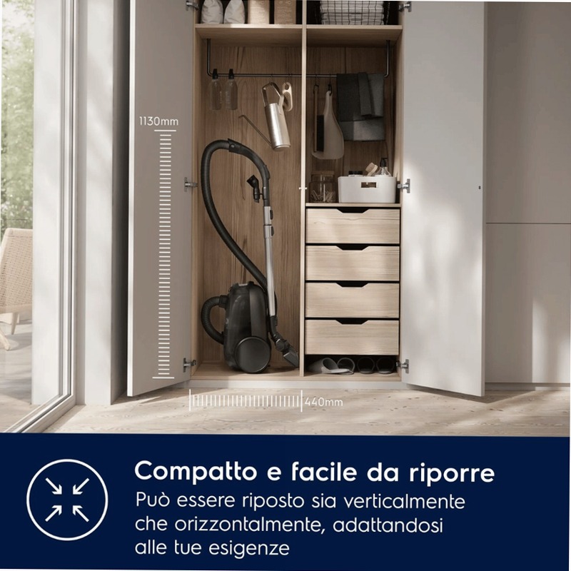 Aspirapolvere con sacco Serie 600 Verde