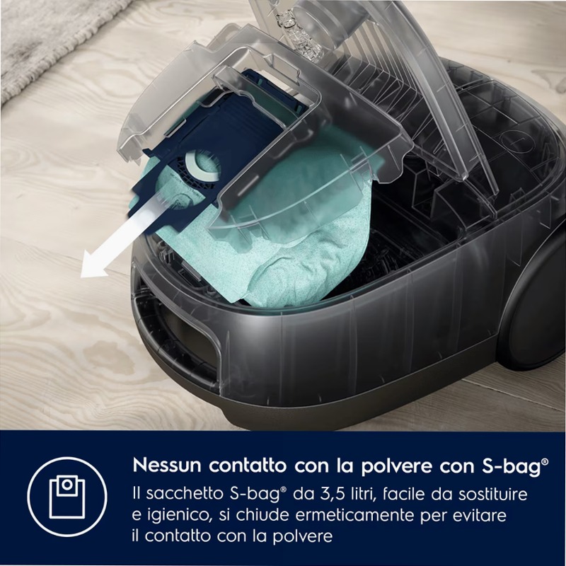 Aspirapolvere con sacco Serie 600 Verde
