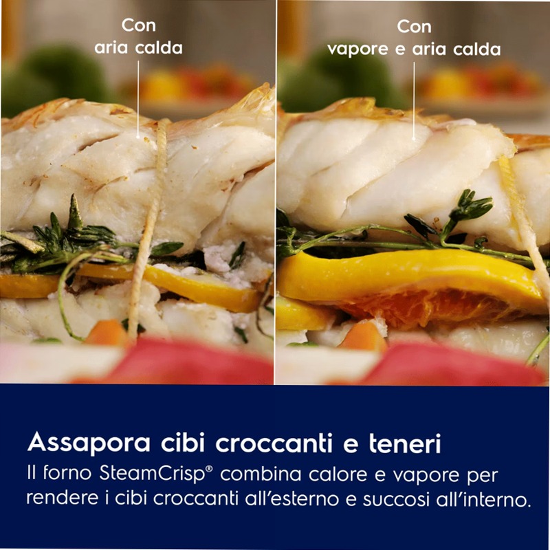 Forno A vapore Serie 600 SenseCook con SteamCrisp con pulizia pirolitica