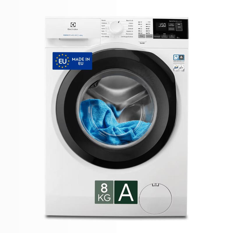 Lavatrice serie 600 SensiCare 8 kg 1400 giri 600rpm 8kg