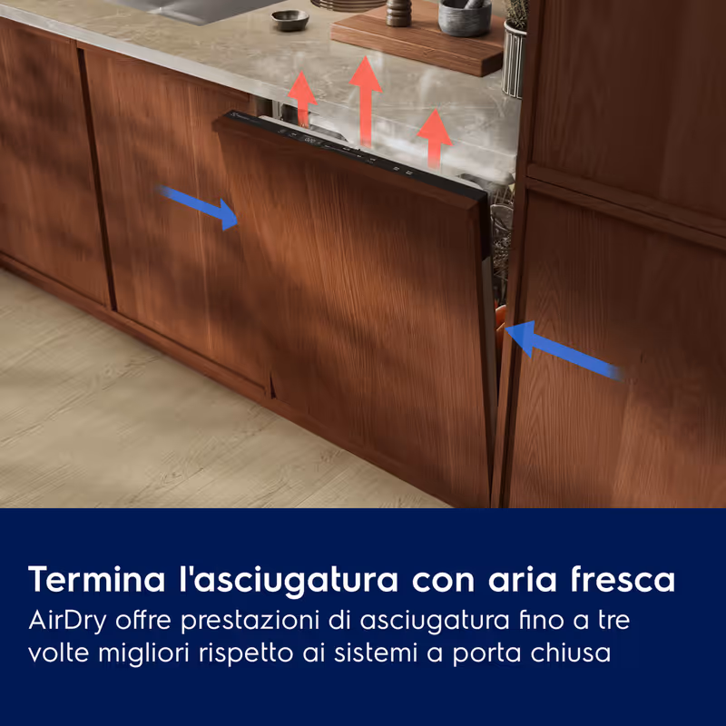 Lavastoviglie Integrata Serie 500 AirDry 60 cm 13 Coperti D