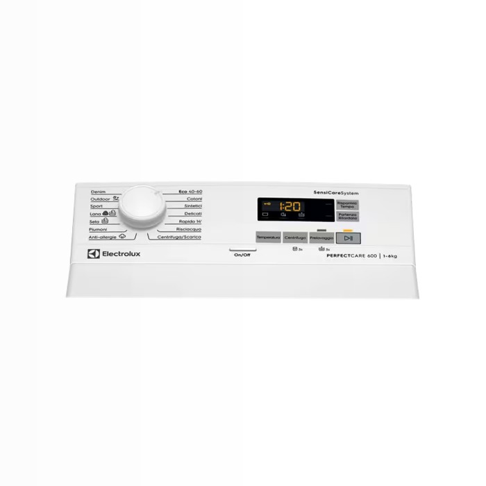 Lavatrice a carica dall'alto serie 600 SensiCare 6 kg 600rpm 6kg