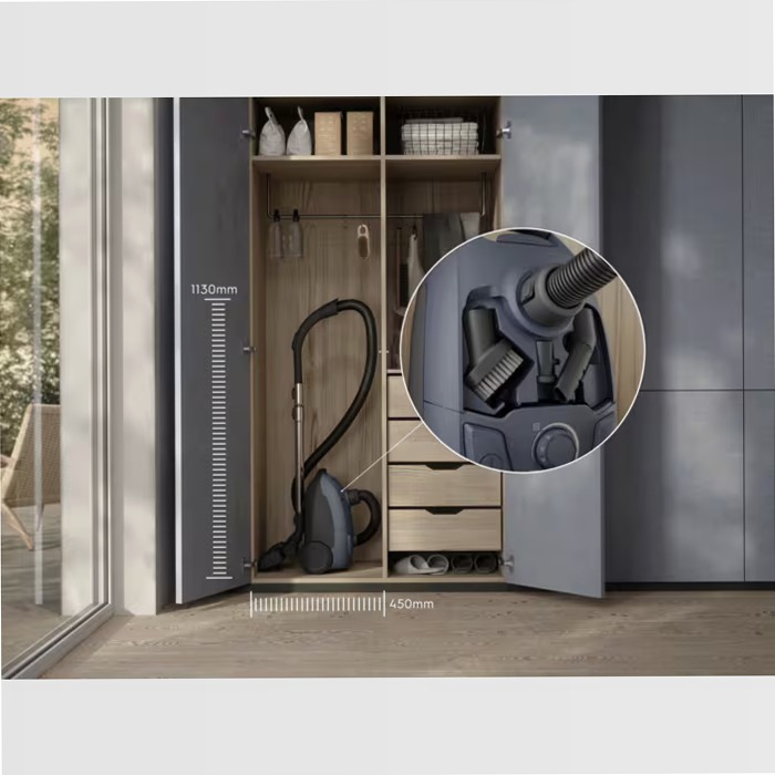 Aspirapolvere con sacco Serie 500 Blu
