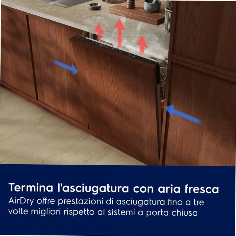 Lavastoviglie Integrata Serie 500 AirDry 60 cm 14 coperti D