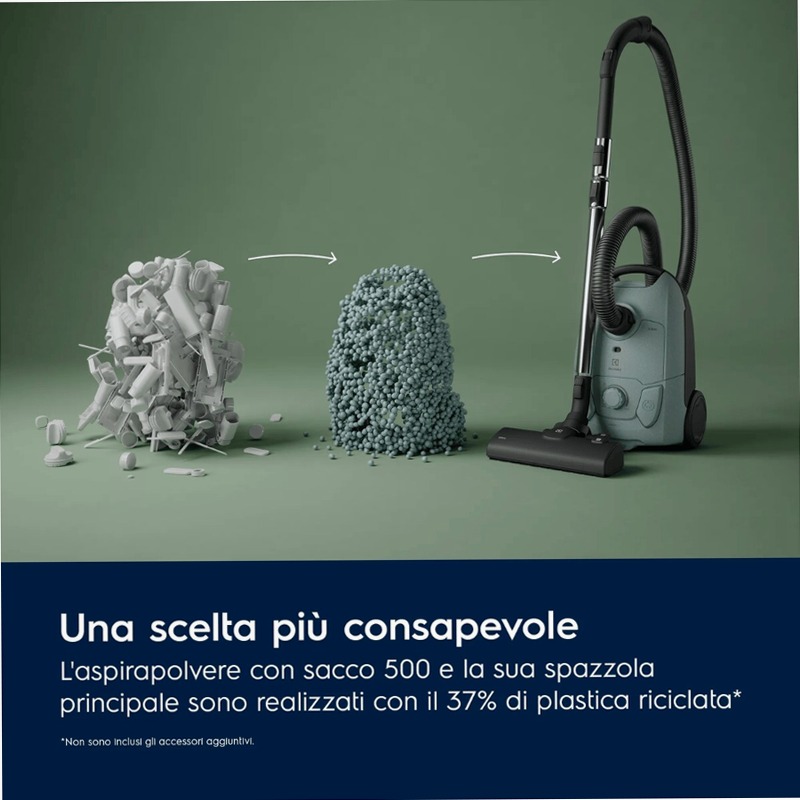 Aspirapolvere con sacco Serie 500 Verde