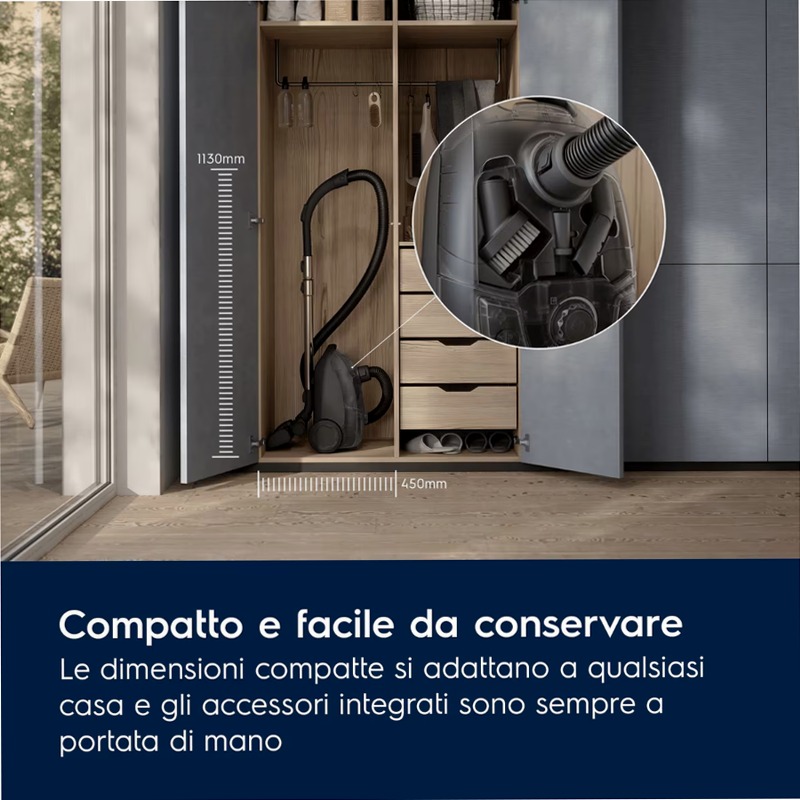 Aspirapolvere con sacco Serie 500 Verde