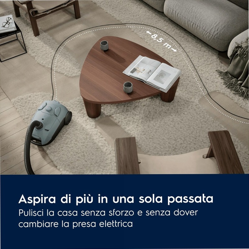 Aspirapolvere con sacco Serie 500 Verde