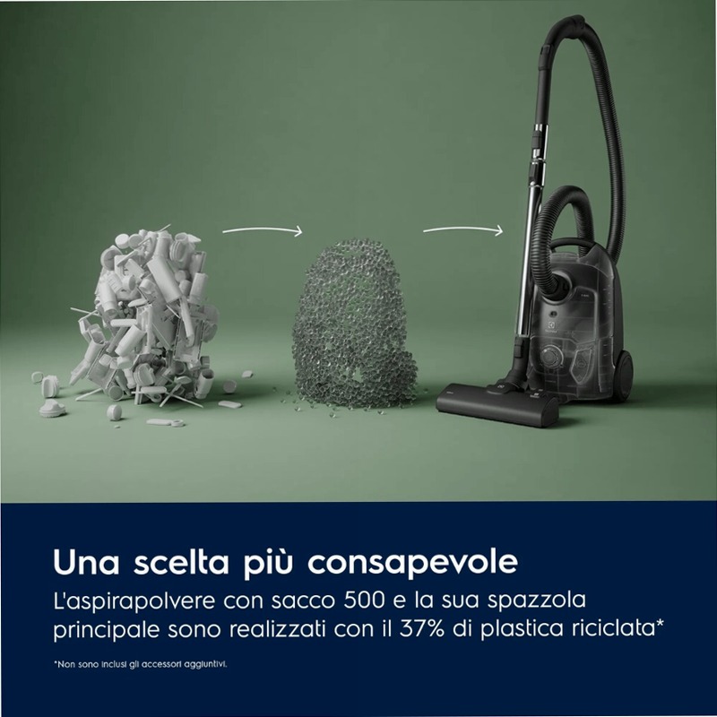 Aspirapolvere con sacco Serie 500 Verde