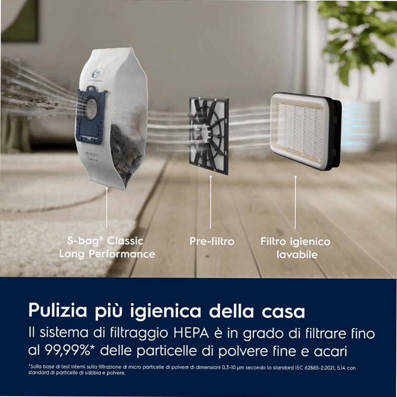 Aspirapolvere con sacco Serie 500 Verde