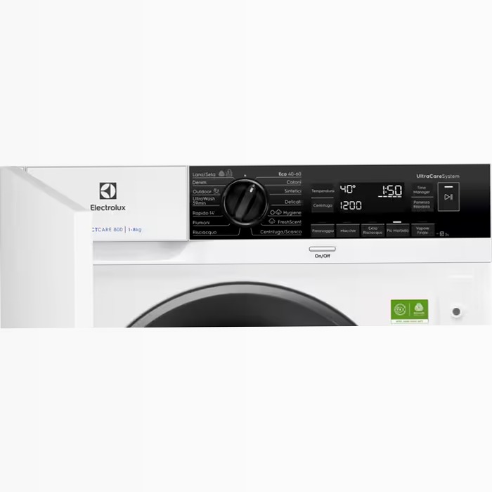 Lavatrice serie 800 UltraCare 8 kg 1400 giri 800rpm 8kg