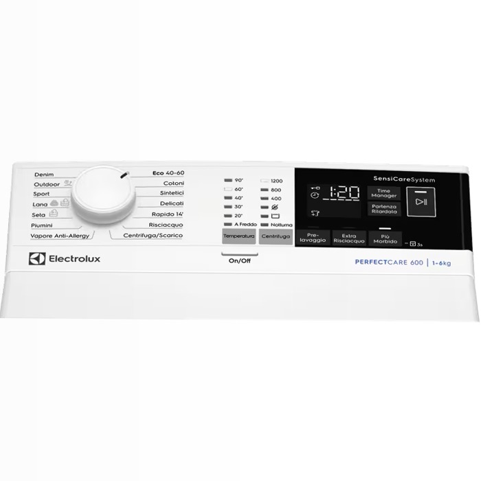 Lavatrice a carica dall'alto SensiCare 6 kg 600rpm 6kg
