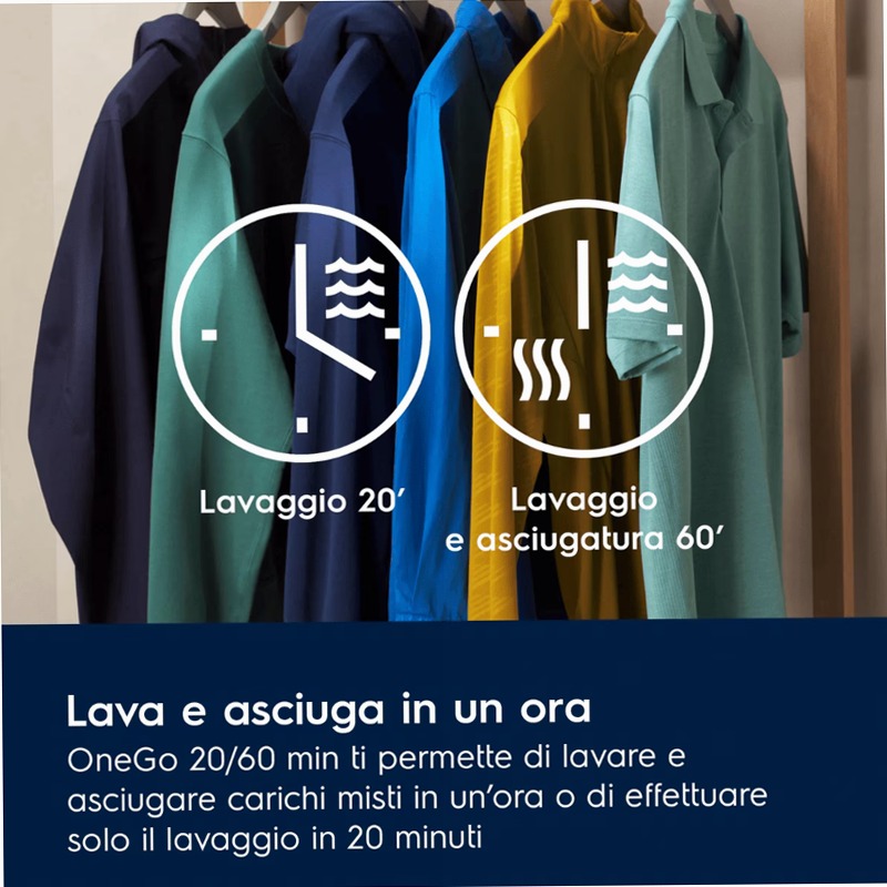 Lavasciuga 700 SteamCare 1400 giri 5kg in asciugatura 8 kg in lavaggio