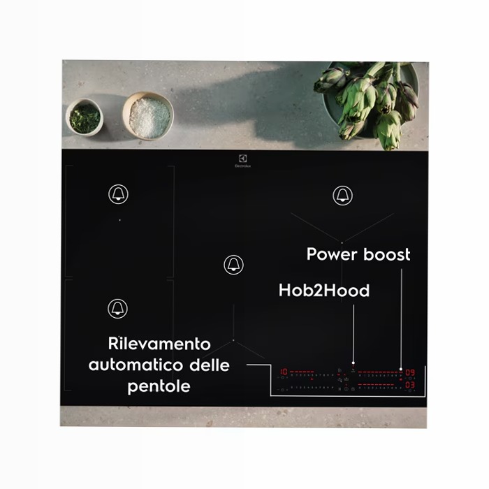 Piano cottura ad induzione SaphirMatt® Serie 700 SenseBoil® 80cm